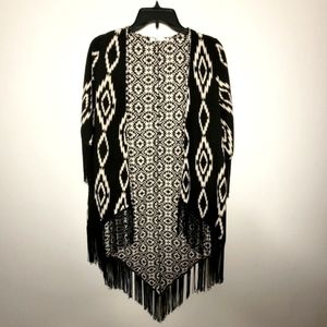 Rumors Aztec Fringed Cover-up